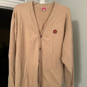 Kenzo Tan Cardigan Sweater for Men